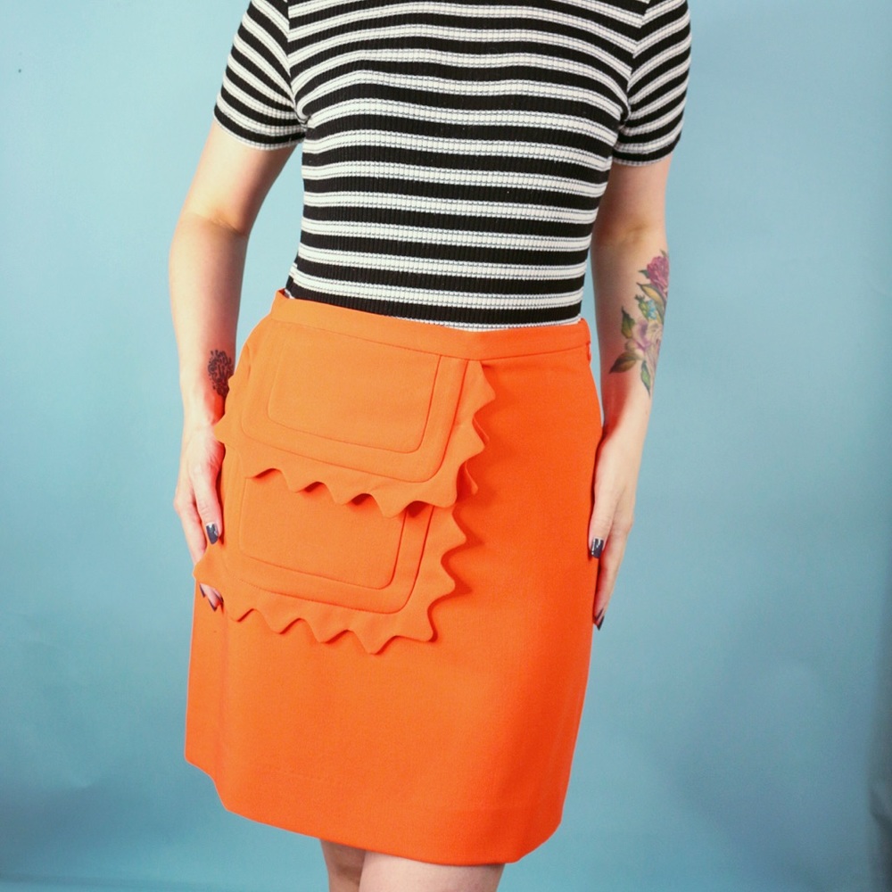 Victoria Beckham x Target Orange Mini Skirt